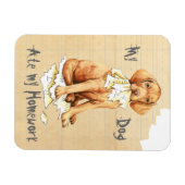 Meine Vizsla Ate Hausaufgaben Magnet (Horizontal)