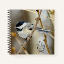 Meine Vogelbeobachtung Journal Chickadee Spiral No