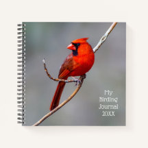 Meine Vogelbeobachtung Journal Kardinal Spiral Not