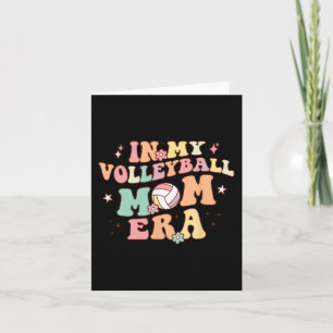 Meine Volleyball-Mutter-Ära Spieltag Cute Retro Vo Karte