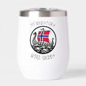 Meine Vorfahren waren Wikinger | Norwegische Flagg (Vorderseite)
