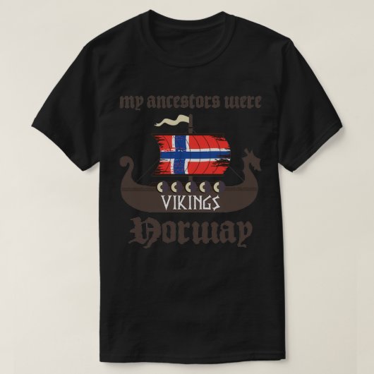 Meine Vorfahren waren Wikinger T-Shirt (Design vorne)