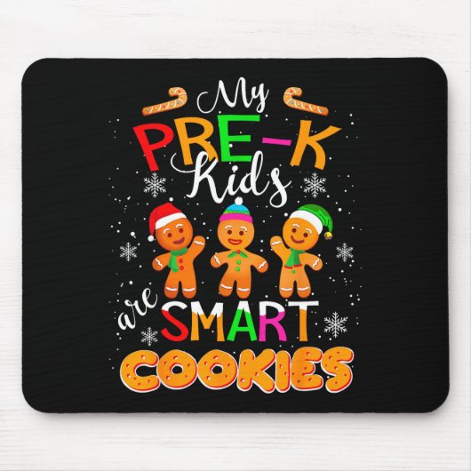 Meine Vorschulkinder sind clever Christmas-Lehrer Mousepad (Vorne)