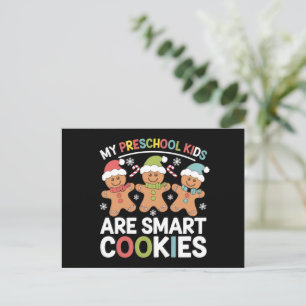Meine Vorschulkinder sind kluge Cookies Lehrerin W Feiertagspostkarte