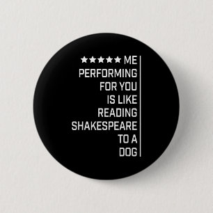 Meine Vorstellung für Sie ist wie Shakespeare lese Button