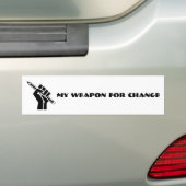 Meine Waffe für den Wandel Autoaufkleber (Auf Auto)