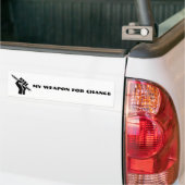 Meine Waffe für den Wandel Autoaufkleber (Auf Lkw)