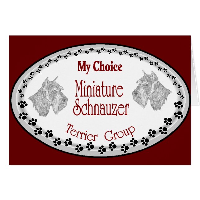 meine Wahl Mini Schnauzer (Vorderseite (Horizontal))