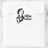 MEINE WAHL RUNDER AUFKLEBER (Tasche)