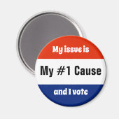 Meine Wählerin für das Thema Magnet (Vorderseite/Rückseite)