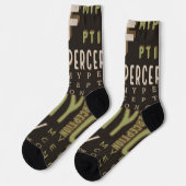 Meine Wahrnehmung u Tube Socks Brown/Green Socken (Linkes Detail)