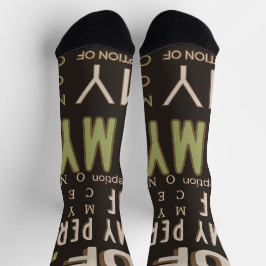 Meine Wahrnehmung u Tube Socks Brown/Green Socken (Oben)