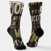 Meine Wahrnehmung u Tube Socks Brown/Green Socken (Gewinkelt)