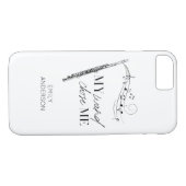 Meine Wand wählte mir ein schwarz-weißes Zitat Case-Mate iPhone Hülle (Rückseite (Horizontal))