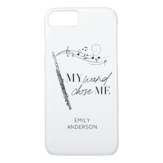 Meine Wand wählte mir ein schwarz-weißes Zitat Case-Mate iPhone Hülle (Rückseite)