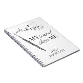 Meine Wand wählte mir ein schwarz-weißes Zitat Notizblock (Rechte Seite)