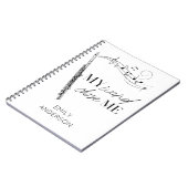 Meine Wand wählte mir ein schwarz-weißes Zitat Notizblock (Linke Seite)