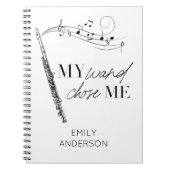 Meine Wand wählte mir ein schwarz-weißes Zitat Notizblock (Vorderseite)