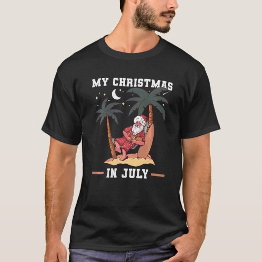 Meine Weihnachten im Juli um den nächtlichen Weihn T-Shirt (Vorderseite)