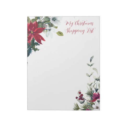 Meine Weihnachts-Einkaufsliste Notizblock (Rotiert)
