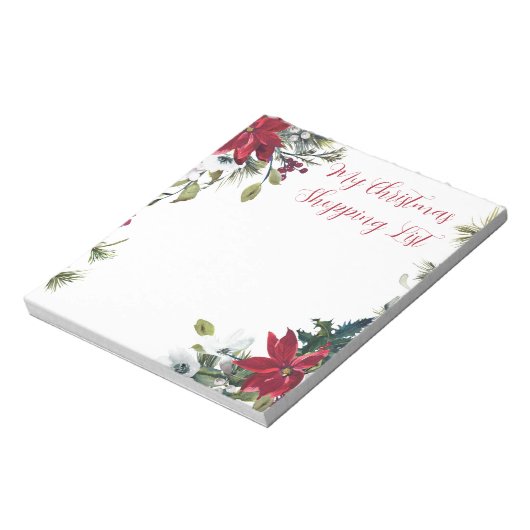 Meine Weihnachts-Einkaufsliste Notizblock (Rotiert)