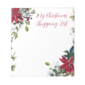 Meine Weihnachts-Einkaufsliste Notizblock (Vorderseite)