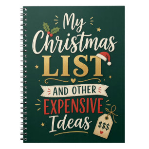 Meine Weihnachtsliste Und Andere Teure Ideen Lusti Notizblock