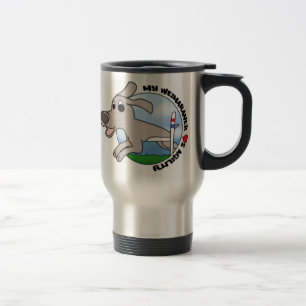 Meine Weimaraner Liebe-Agility-Reise-Tasse Reisebecher