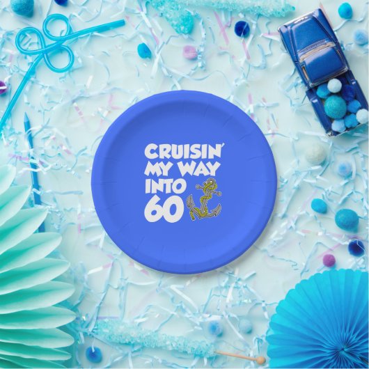 Meine Weise in 60 Anker-60. Party-Teller kreuzen Pappteller (Party)