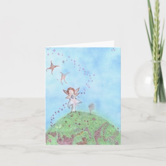 Meine Welt Dankeskarte (Vorderseite)