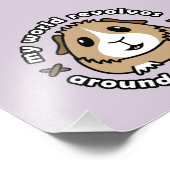 Meine Welt dreht sich...Guinea Schweinefleisch dru Fotodruck (Ecke)