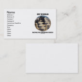 Meine Welt dreht sich um Schach (Schachlobe) Visitenkarte (Vorne/Hinten)