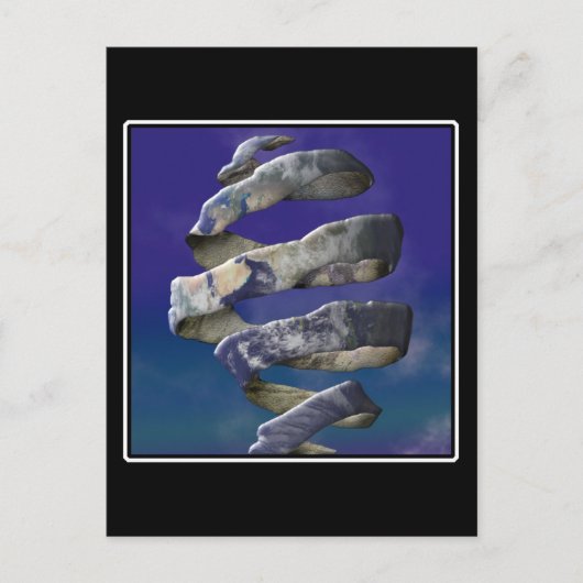 Meine Welt entwirft sich Postkarte (Vorderseite)