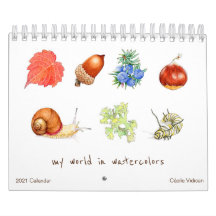 Meine Welt in Wasserfarben 2021 - Kalender