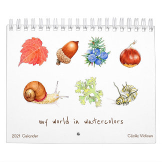 Meine Welt in Wasserfarben 2021 - Kalender
