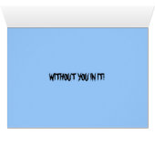 MEINE WELT IST KALT, OHNE DICH! (Innenansicht Horizontal (Unten))