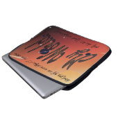 "Meine Welt"-Notebook Laptopschutzhülle (Vorne Knopf)