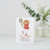 Meine wenigen Zukunft-Tennis-Spieler-Mama-Karten Telefonnummerkarte (Stehend Vorderseite)