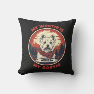 Meine Westie ist meine Niedliche West-Gebirgskette Kissen