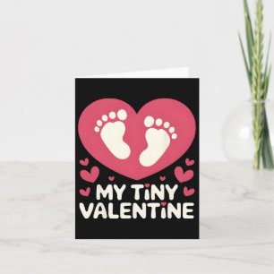 Meine winzige valentinische Schwangerschaftsankünd Karte