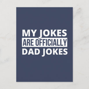 Meine Witze sind offiziell Dad Jokes Shirt, Dad T- Feiertagspostkarte