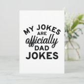 Meine Witze sind offizielle Vater-Witze Dankeskarte (Stehend Vorderseite)