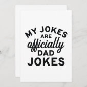 Meine Witze sind offizielle Vater-Witze Dankeskarte (Vorne/Hinten)