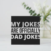 Meine Witze sind Witze von Vater Save The Date (Stehend Vorderseite)