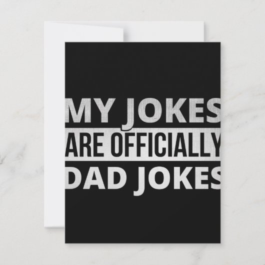 Meine Witze sind Witze von Vater Save The Date (Vorderseite)