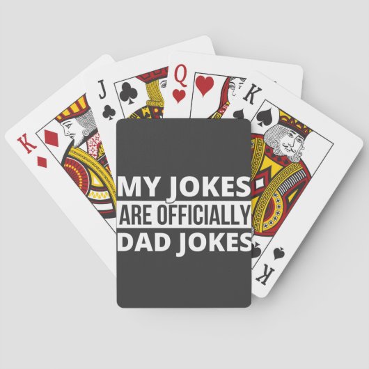 Meine Witze sind Witze von Vater Spielkarten (Rückseite)