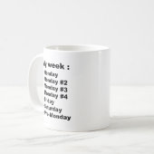 Meine Woche Kaffeetasse (Vorderseite Links)
