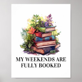 Meine Wochenenden sind voll gebucht | Englischlehr Poster