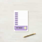 Meine Wochenzeitschrift Post-it Klebezettel (Auf Schreibtisch)