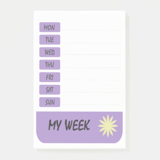 Meine Wochenzeitschrift Post-it Klebezettel (Vorderseite)